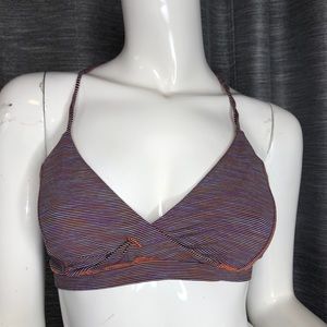 Lululemon sports bra striped size 6